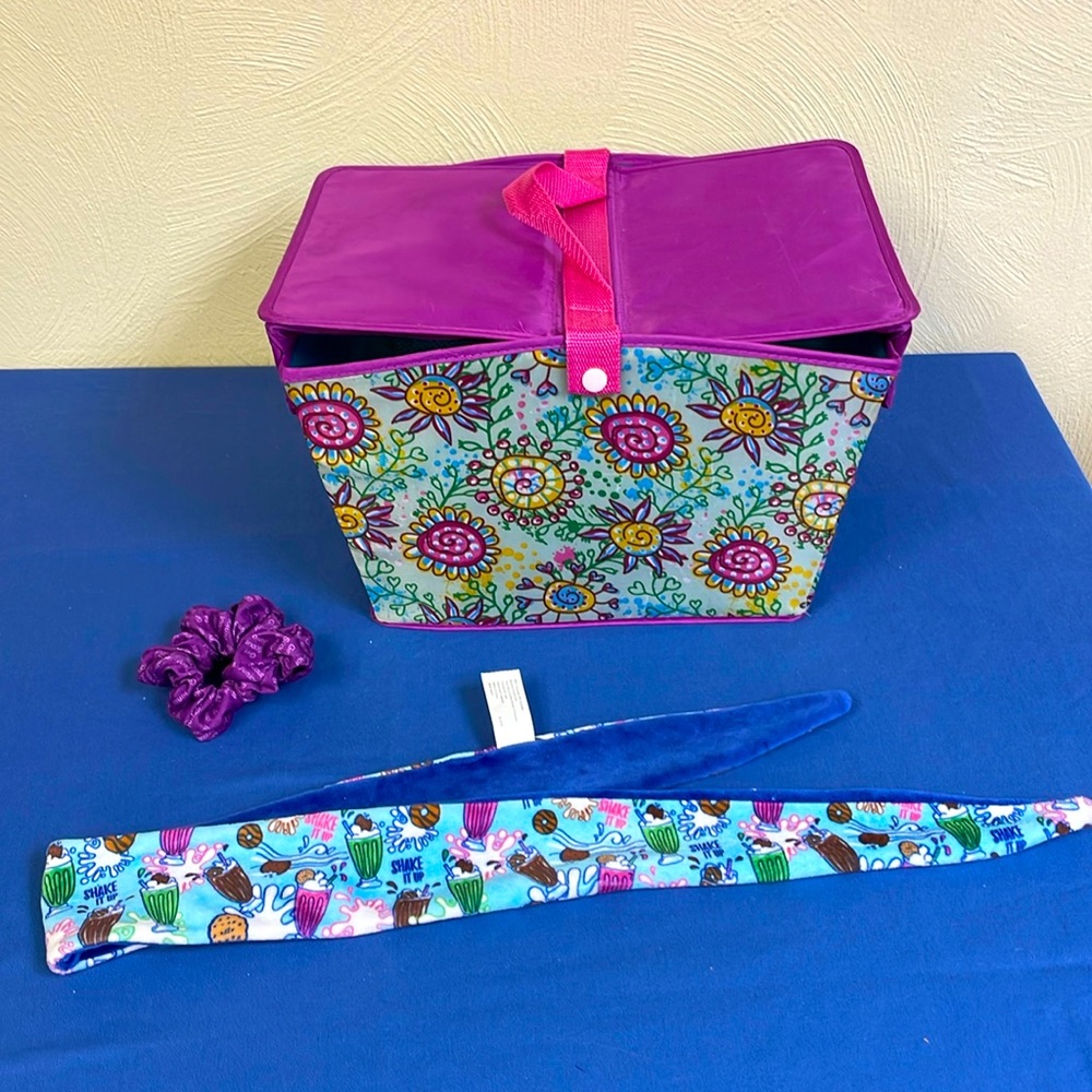 Little Brownie Bakers Girl Scout Bundle - Basket with cover and hair accessories